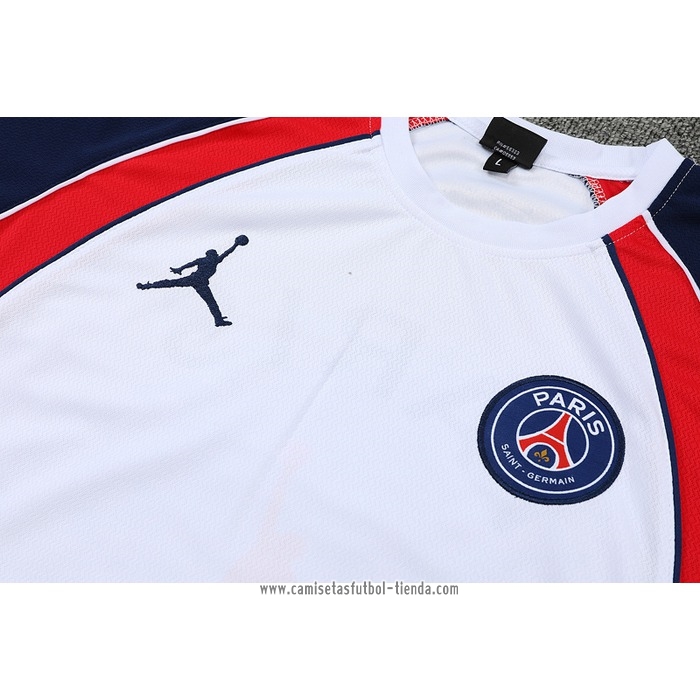 Chandal del Paris Saint-Germain Jordan 2022 2023 Manga Corta Blanco - Pantalon Corto